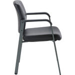 Lorell Healthcare Upholstery Guest Chair with Antimicrobial Vinyl and Stackable Design 18.13