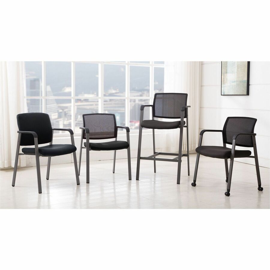 Lorell Healthcare Upholstery Guest Chair with Antimicrobial Vinyl and Stackable Design 18.13" "H (LLR - LLR3095X) - SchoolOutlet
