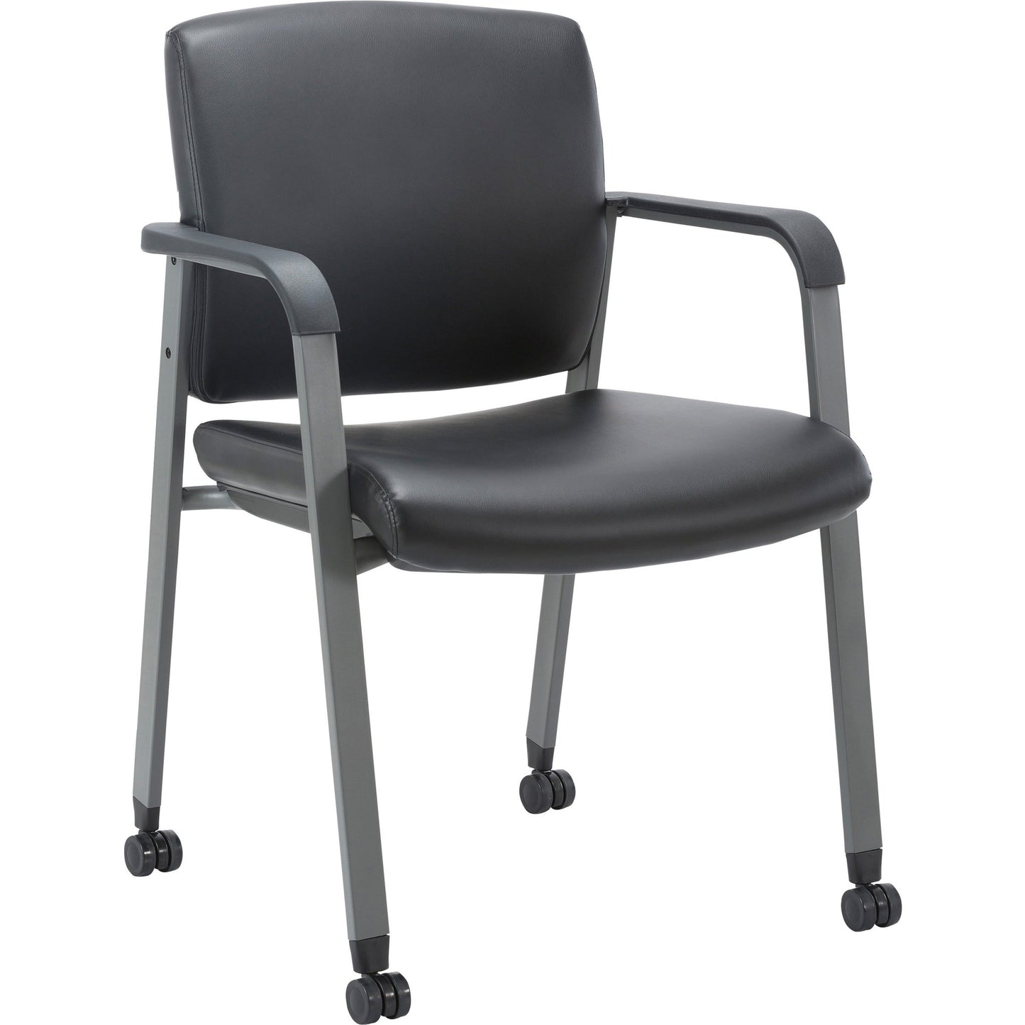 Lorell Healthcare Upholstery Guest Chair with Antimicrobial Vinyl and Stackable Design 18.13" "H (LLR - LLR3095X) - SchoolOutlet