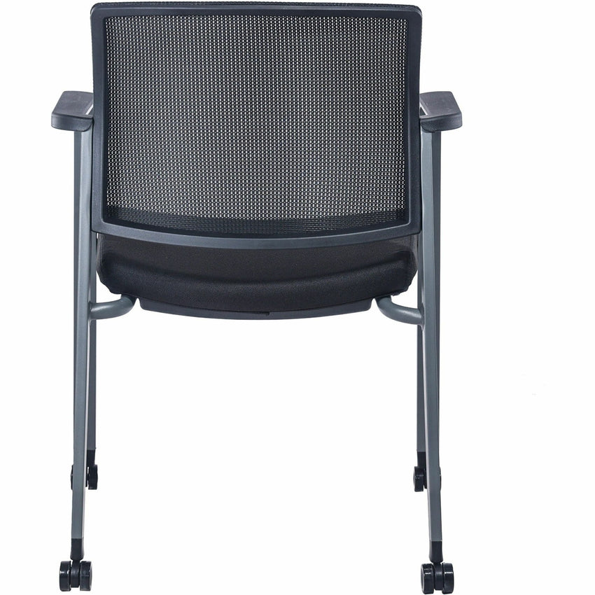 Lorell Mesh Back Guest Chair with Casters and Padded Arms (LLR - LLR30953) - SchoolOutlet