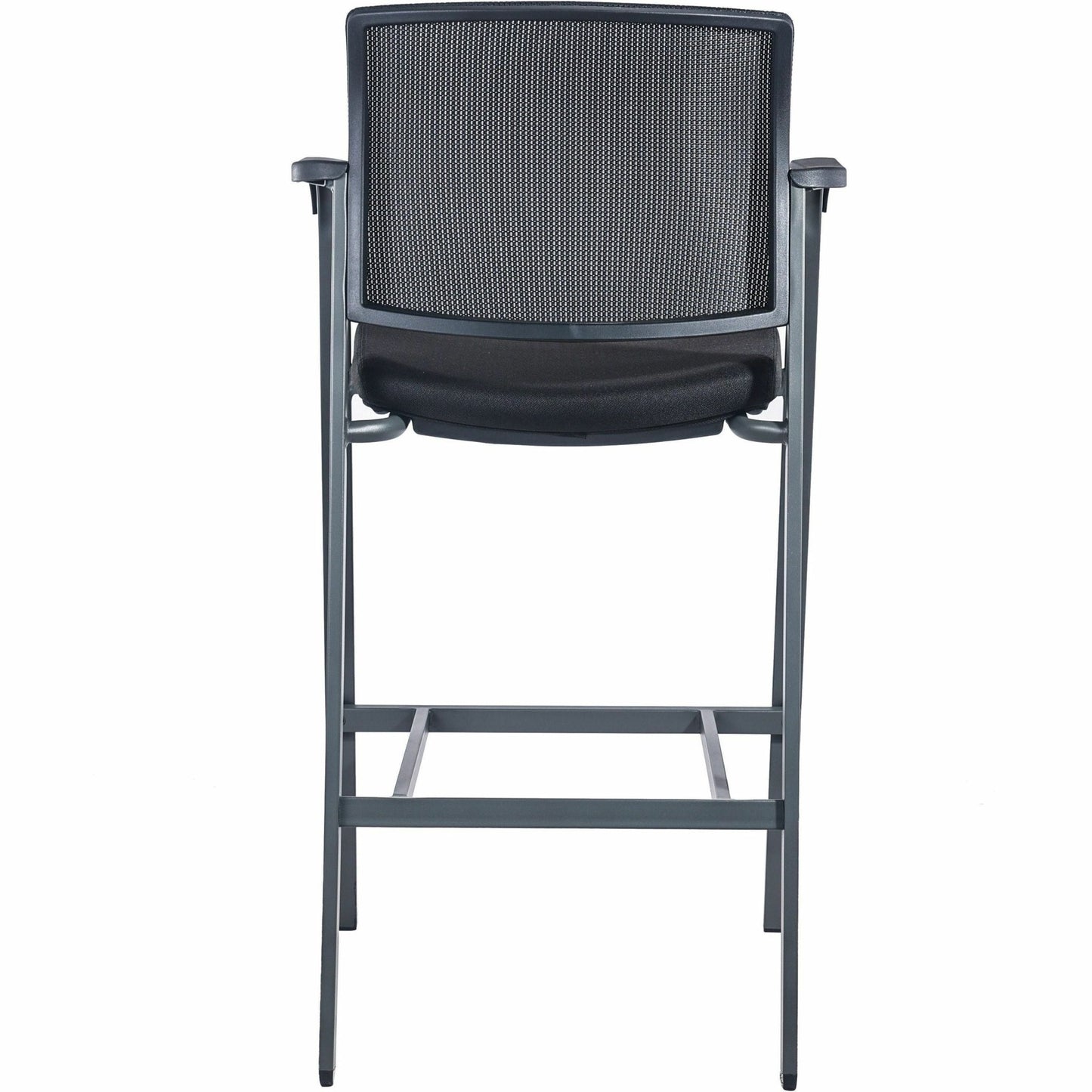 Lorell Mesh Back Guest Stool with Arms and Stackable Design 28.75 H (LLR - LLR30954) - SchoolOutlet