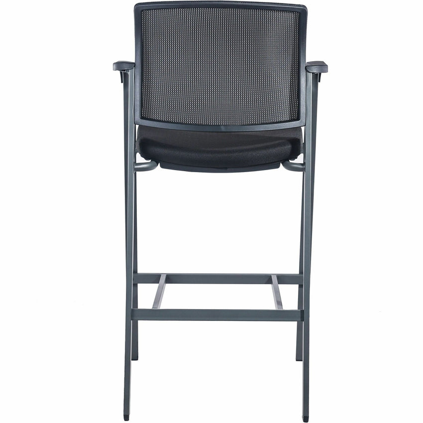 Lorell Mesh Back Guest Stool with Arms and Stackable Design 28.75 H (LLR - LLR30954) - SchoolOutlet