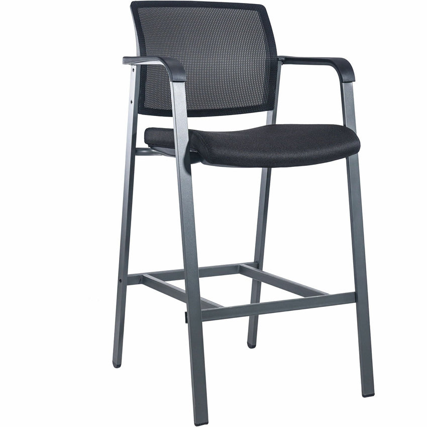 Lorell Mesh Back Guest Stool with Arms and Stackable Design 28.75 H (LLR - LLR30954) - SchoolOutlet