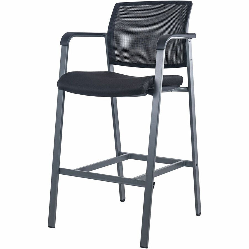 Lorell Mesh Back Guest Stool with Arms and Stackable Design 28.75 H (LLR - LLR30954) - SchoolOutlet