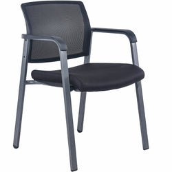 Lorell Mesh Back Guest Chair with Breathable Design and Stackable Frame 18.13 "H (LLR-LLR30956)