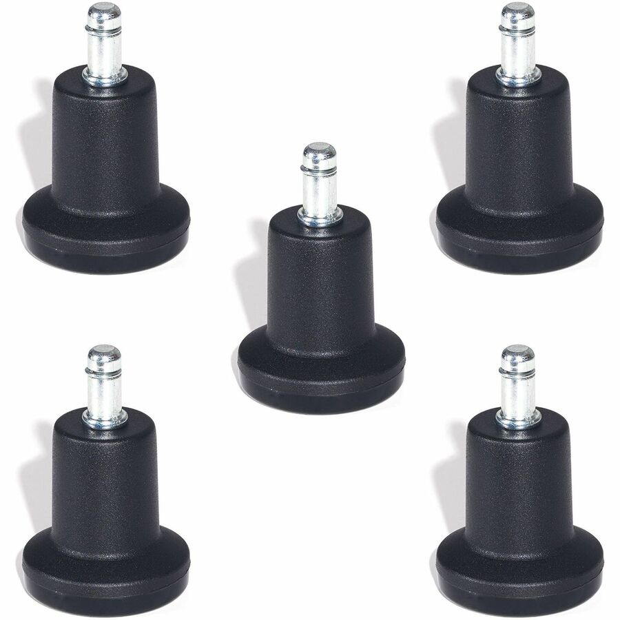 Lorell Bell Glides Chair Caster Replacement Set with Nylon Base and Chrome Metal Stems (LLR - LLR33447) - SchoolOutlet