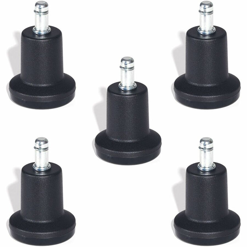 Lorell Bell Glides Chair Caster Replacement Set with Nylon Base and Chrome Metal Stems (LLR - LLR33447) - SchoolOutlet