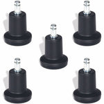 Lorell Bell Glides Chair Caster Replacement Set with Nylon Base and Chrome Metal Stems (LLR - LLR33447) - SchoolOutlet