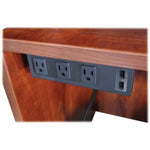 Lorell Under Desk Surface - Mount Power Center with USB Charger 3 AC 2 USB 6