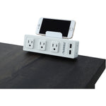 Lorell Surface - Mount Under Desk Power Center with USB Charger 3 AC 2 USB 8 ft Cord 6