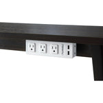 Lorell Surface - Mount Under Desk Power Center with USB Charger 3 AC 2 USB 8 ft Cord 6