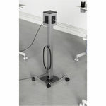 Lorell Mobile Power Tower with 8 AC and 8 USB Charging Outlets 10 ft Cord 12