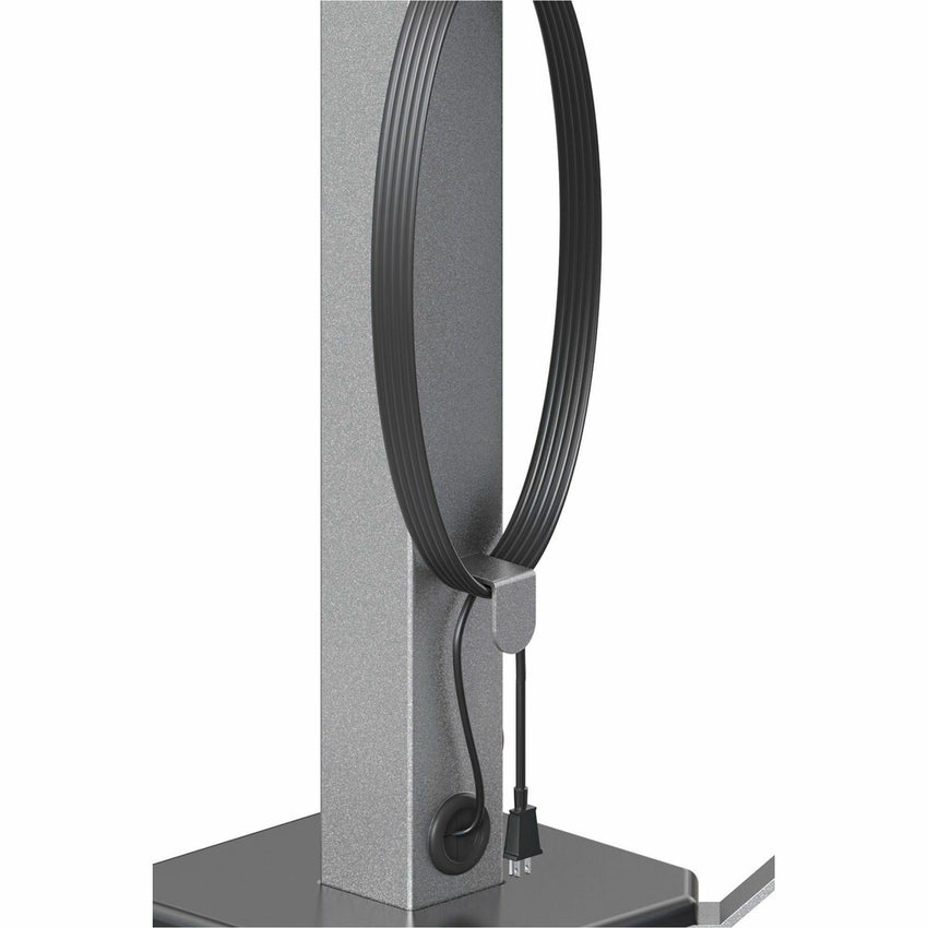 Lorell Mobile Power Tower with 8 AC and 8 USB Charging Outlets 10 ft Cord 12" W x 12" D x 36" H (LLR - LLR34000) - SchoolOutlet
