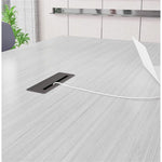 Lorell 7 - in - 1 Desk Mount Power and Data Outlet with USB HDMI CAT6 3 AC 5.66 ft Cord 8.7