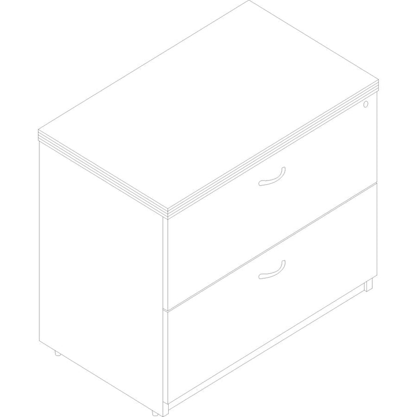 Lorell Chateau Series 2 - Drawer Lateral File with Ball - bearing Suspension 36"W x 22"D x 30"H (LLR - LLR3431X36) - SchoolOutlet