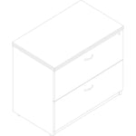 Lorell Chateau Series 2 - Drawer Lateral File with Ball - bearing Suspension 36