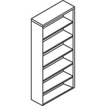 Lorell Chateau Series 6 - Shelf Bookshelf 36