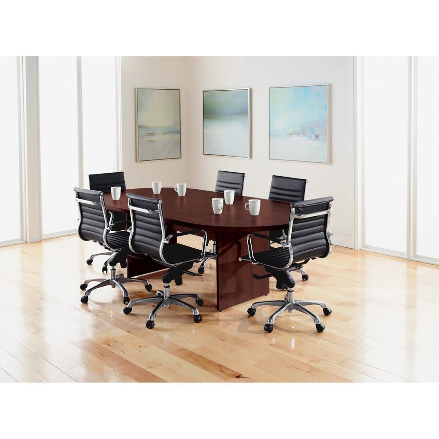 Lorell Chateau Series 8' Oval Conference Tabletop 94.5"W x 47.3"D x 1.4"H (LLR - LLR34342) - SchoolOutlet