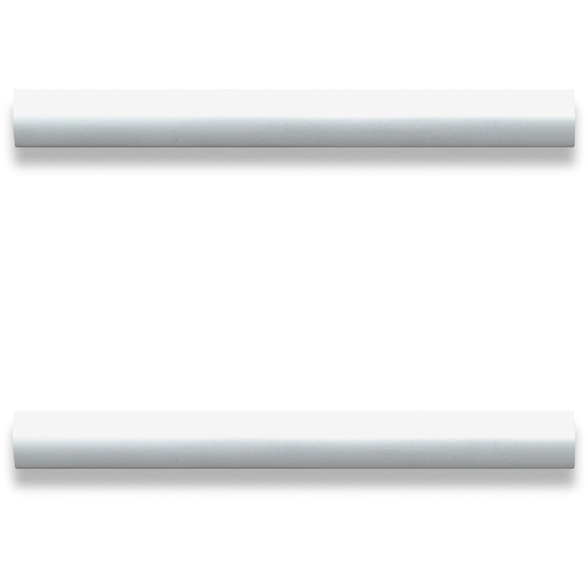 Lorell Chateau Series Modern Aluminum Drawer Pulls Silver 2 - Pack (LLR - LLR34346) - SchoolOutlet