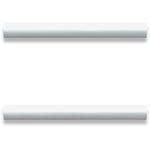 Lorell Chateau Series Modern Aluminum Drawer Pulls Silver 2 - Pack (LLR - LLR34346) - SchoolOutlet
