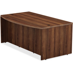Lorell Chateau Series 72"W x 36"D x 29.5"H Bowfront Desk 1.5" Thick (LLR-LLR34354)
