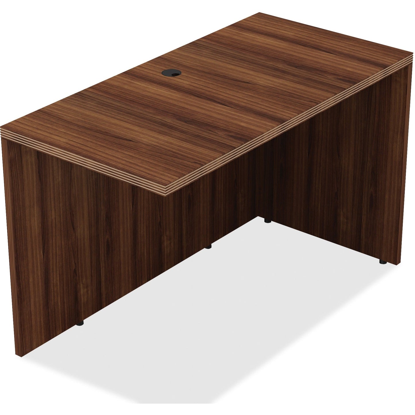 Lorell Chateau Series Return with Reeded Edge 42"W x 24"D x 29.5"H (LLR - CHT - RT42) - SchoolOutlet