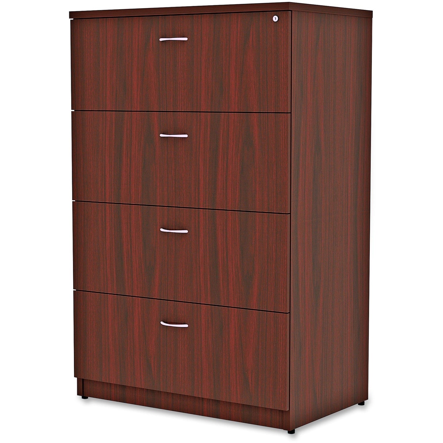 Lorell Essentials Series 4 - Drawer Lateral File with Anti - tip Mechanism Assembly Required 35.5"W x 22"D x 54.8"H (LLR - ESS - LF355 - 4D) - SchoolOutlet