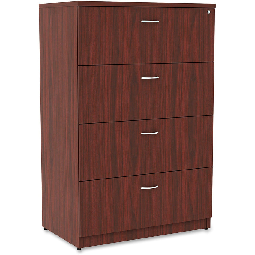 Lorell Essentials Series 4 - Drawer Lateral File with Anti - tip Mechanism Assembly Required 35.5"W x 22"D x 54.8"H (LLR - ESS - LF355 - 4D) - SchoolOutlet