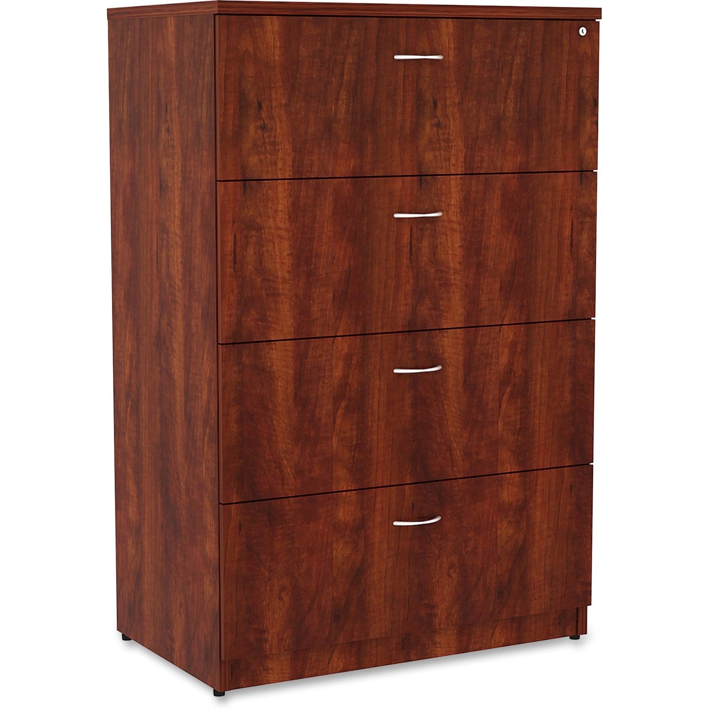 Lorell Essentials Series 4 - Drawer Lateral File with Anti - tip Mechanism Assembly Required 35.5"W x 22"D x 54.8"H (LLR - ESS - LF355 - 4D) - SchoolOutlet