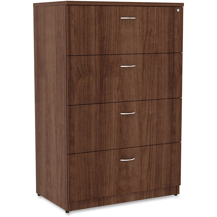 Lorell Essentials Series 4 - Drawer Lateral File with Anti - tip Mechanism Assembly Required 35.5"W x 22"D x 54.8"H (LLR - ESS - LF355 - 4D) - SchoolOutlet