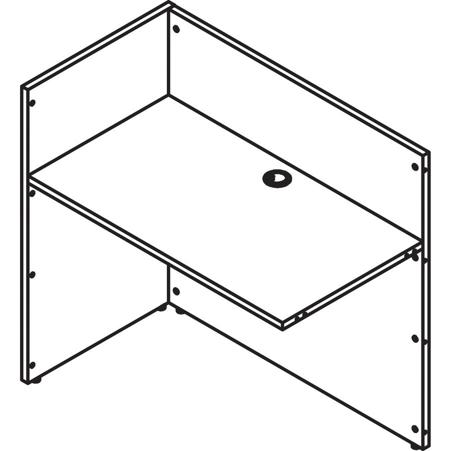 Lorell Essentials Reception Return 42"W x 24"D x 41.5"H (LLR - ESS - RR42) - SchoolOutlet