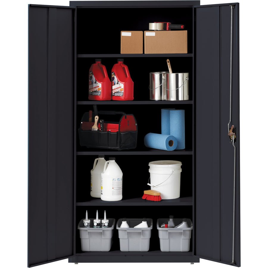 Lorell Fortress Series Storage Cabinet Steel 5 Shelves 3 - Point Locking System Powder Coat Finish (LLR - LLR3441X) - SchoolOutlet