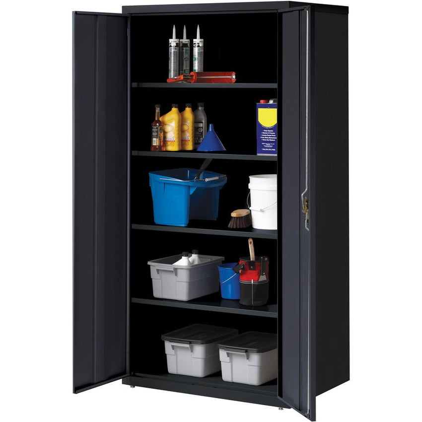 Lorell Fortress Series Storage Cabinet Steel 5 Shelves 3 - Point Locking System Powder Coat Finish (LLR - LLR3441X) - SchoolOutlet