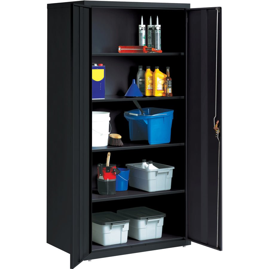 Lorell Fortress Series Storage Cabinet Steel 5 Shelves 3 - Point Locking System Powder Coat Finish (LLR - LLR3441X) - SchoolOutlet