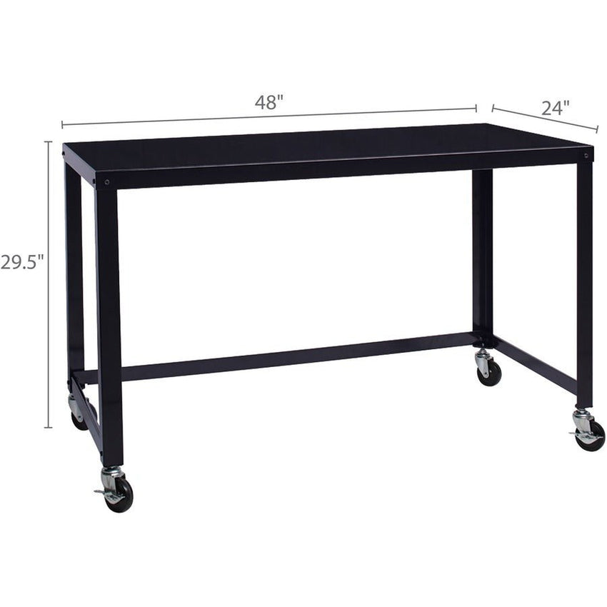 Lorell SOHO Personal Mobile Desk 48"W x 23"D x 29.50"H (LLR - LLR34417) - SchoolOutlet