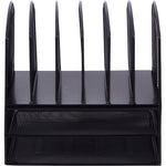 Lorell Mesh Desk Organizer 8 - Compartment Steel Desktop File Organizer Black (LLR - LLR37523) - SchoolOutlet