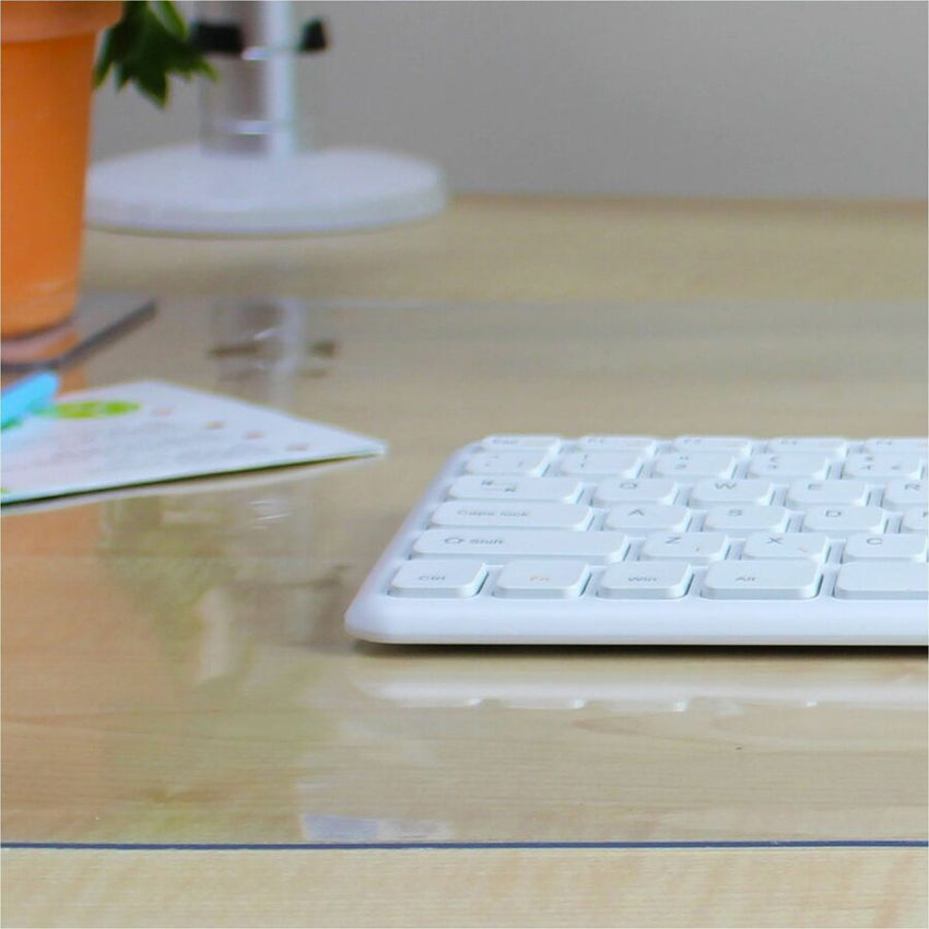 Lorell Crystal - clear Desk Pad Rectangular Polyvinyl Chloride PVC Clear with Non - Glare Surface and Protective Document Viewing Area 36"W (LLR - LLR39650) - SchoolOutlet