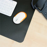 Lorell Rectangular Black Desk Pad with Broad Surface Protection and Professional Non - Slip Writing Foundation 36