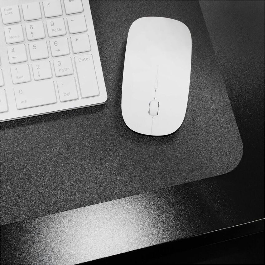 Lorell Rectangular Black Desk Pad with Broad Surface Protection and Professional Non - Slip Writing Foundation 24"W (LLR - LLR39655) - SchoolOutlet