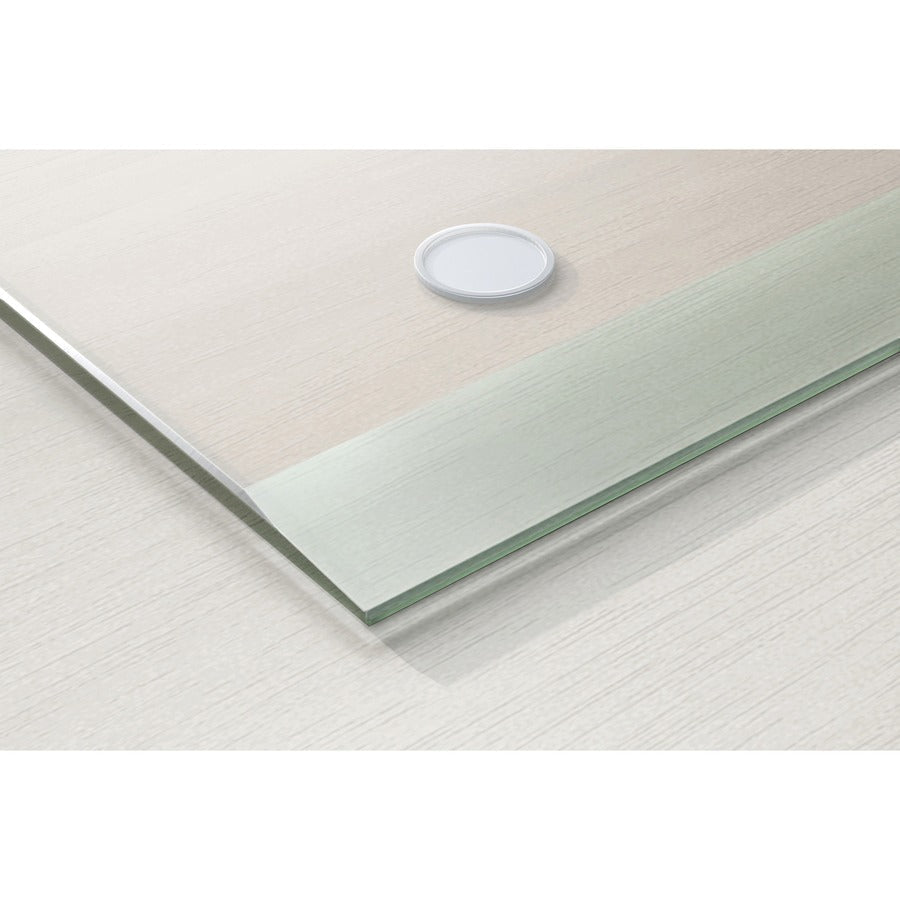 Lorell Rectangular Clear Rubber Desk Pad with Non - Slip Grip and Surface Protective Barrier 24"W (LLR - LLR39658) - SchoolOutlet