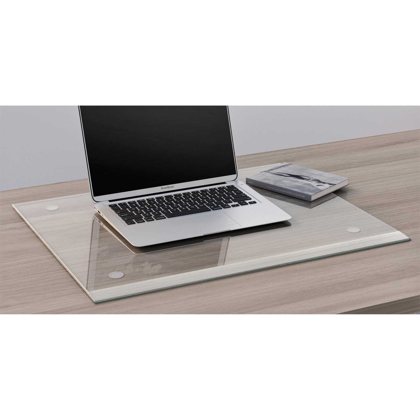 Lorell Rectangular Clear Rubber Desk Pad with Oversized Protective Surface and Non - Slip Performance Grip 36"W (LLR - LLR39659) - SchoolOutlet