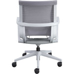 Lorell Premium Executive Mesh Mid - Back Sling Chair Gray Ergonomic Swivel 35.25 - 38.50 