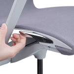 Lorell Premium Executive Mesh Mid - Back Sling Chair Gray Ergonomic Swivel 35.25 - 38.50 