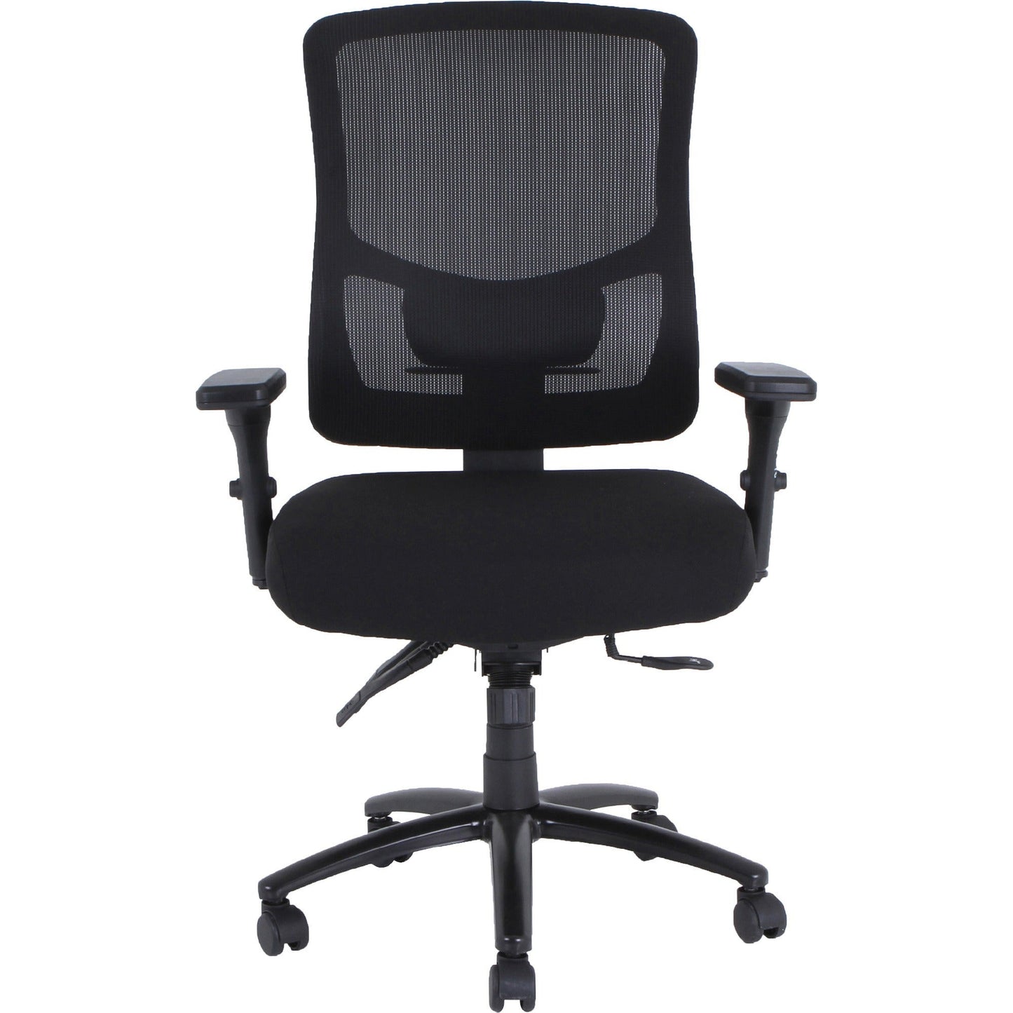 Lorell Big & Tall Mesh Back Office Chair Black Adjustable Ergonomic 17 - 3/4" - 19 - 5/8"H (LLR - LLR40210) - SchoolOutlet