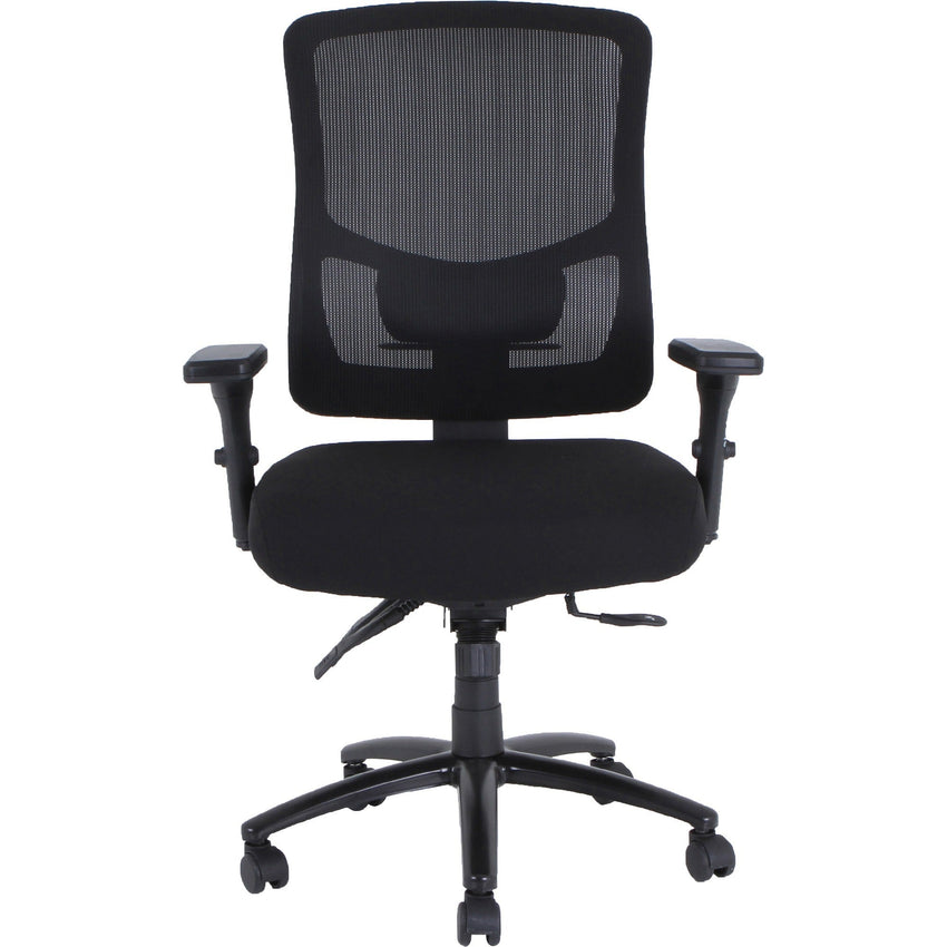 Lorell Big & Tall Mesh Back Office Chair Black Adjustable Ergonomic 17 - 3/4" - 19 - 5/8"H (LLR - LLR40210) - SchoolOutlet