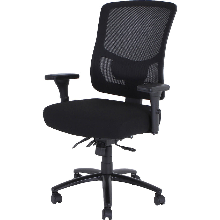Lorell Big & Tall Mesh Back Office Chair Black Adjustable Ergonomic 17 - 3/4" - 19 - 5/8"H (LLR - LLR40210) - SchoolOutlet