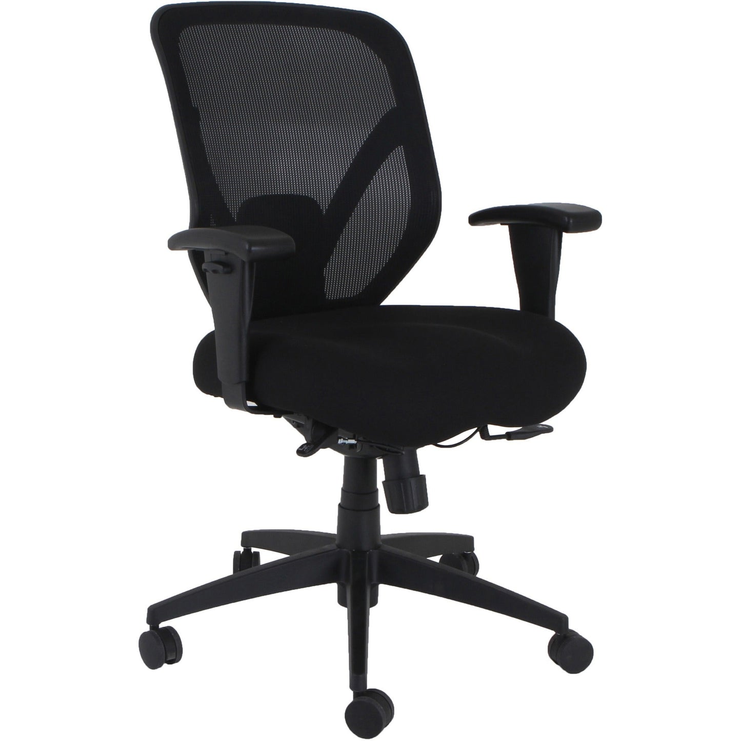 Lorell Executive High - Back Mesh Office Chair with Adjustable Arms and Seat Depth 20.50"H (LLR - LLR40212) - SchoolOutlet
