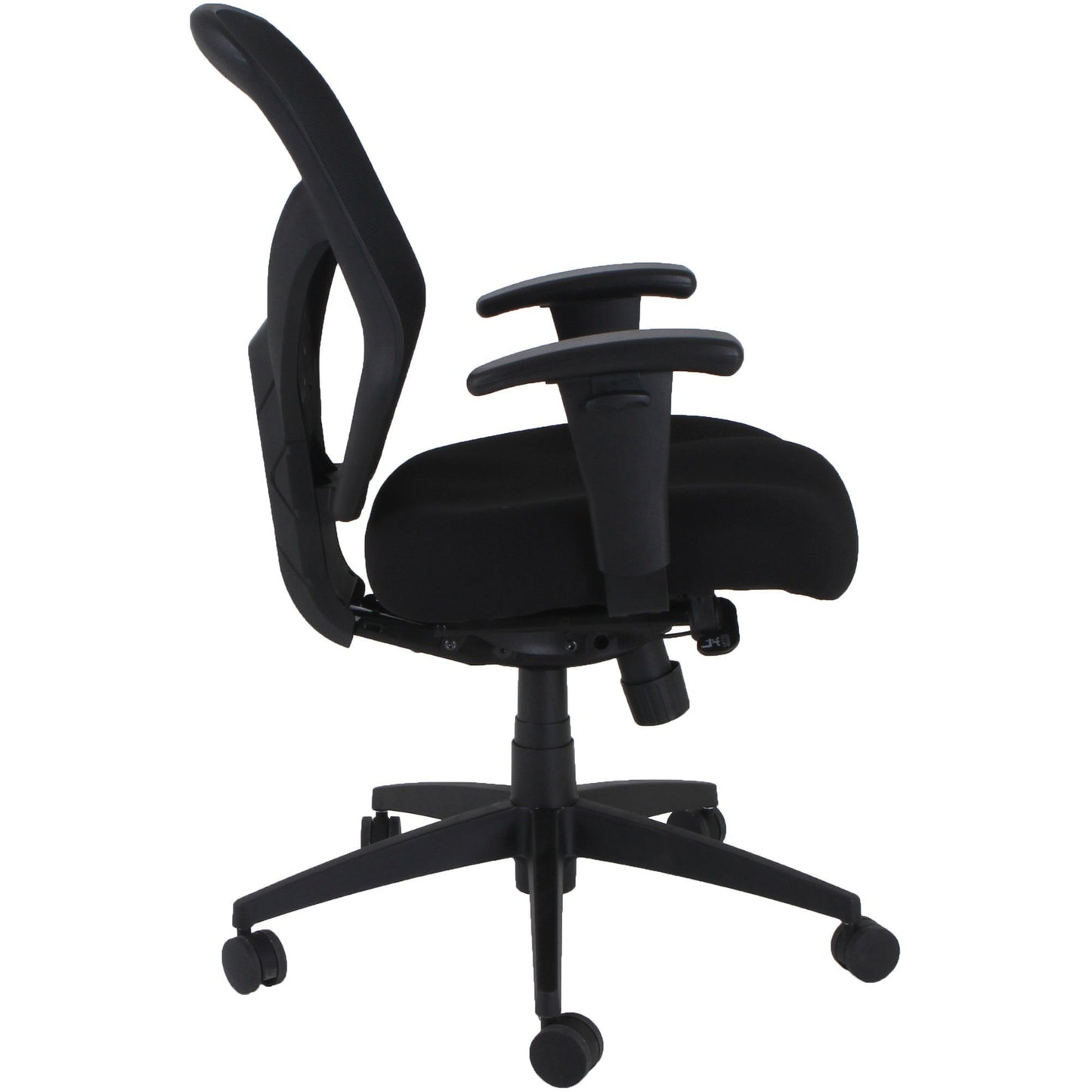Lorell Executive High - Back Mesh Office Chair with Adjustable Arms and Seat Depth 20.50"H (LLR - LLR40212) - SchoolOutlet