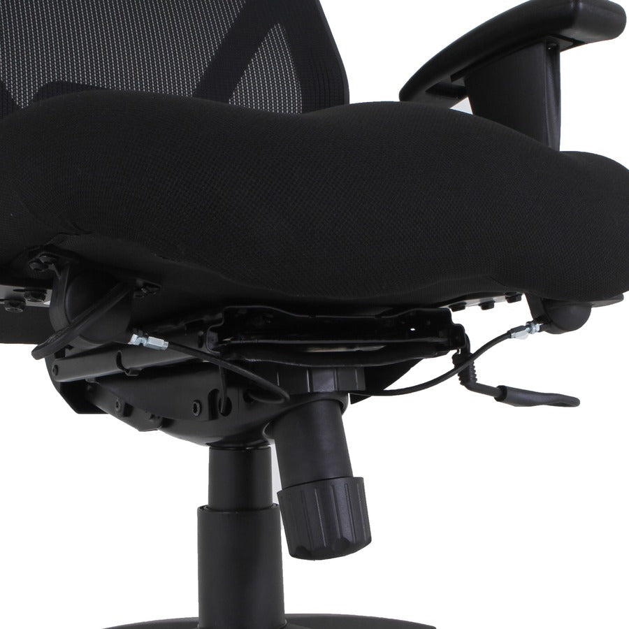 Lorell Executive High - Back Mesh Office Chair with Adjustable Arms and Seat Depth 20.50"H (LLR - LLR40212) - SchoolOutlet