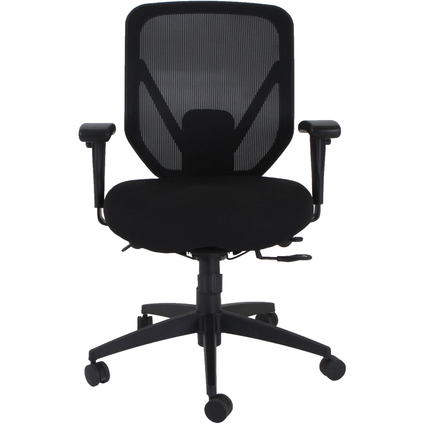 Lorell Executive High - Back Mesh Office Chair with Adjustable Arms and Seat Depth 20.50"H (LLR - LLR40212) - SchoolOutlet